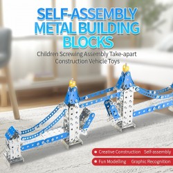 Tower Bridge, Self-assembly 3d Puzzle Metal Building Blocks, Screwing Assembly Take-apart Construction Toys,High Quality Hot Selling Metal Assembled Model Building Block Set , For Children And Adults